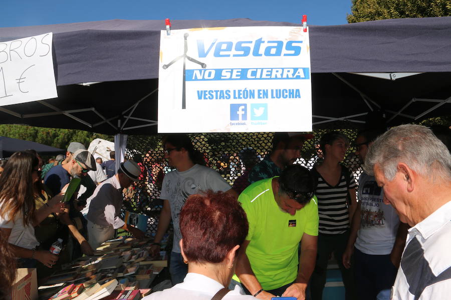 Los trabajadores de Vestas aprovechan San Froilán para reivindicar su actual situación laboral