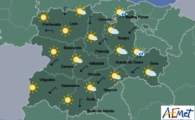 Castilla y León registra ocho de las diez temperaturas más bajas del país la pasada madrugada con hasta 4,4 grados bajo cero