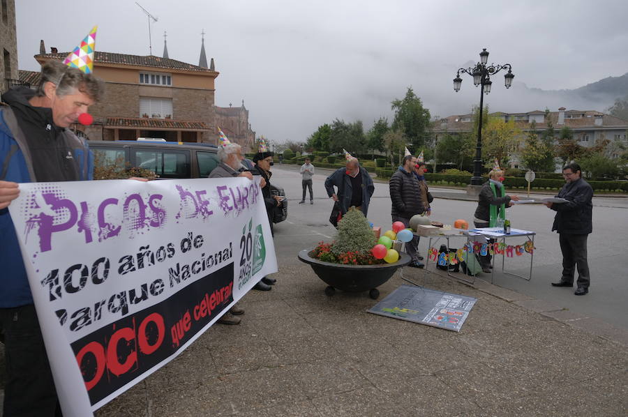 Protesta de Ecologistas en Acción en Picos de Europa