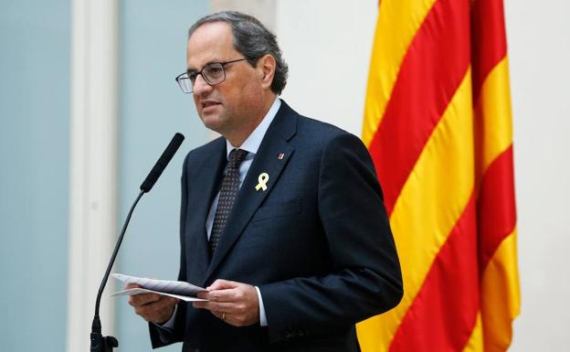 Torra acusa a Sánchez de ser cómplice de la represión y desdeña su gesto