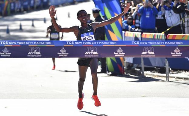 El etíope Lelisa Desisa gana la maratón masculina de Nueva York