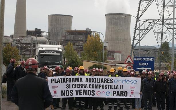 Los trabajadores de las auxiliares de Endesa se manifestarán en Ponferrada para evitar quedar en la calle «en menos de un mes»