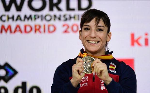 Sandra Sánchez, primera española de la historia campeona del mundo