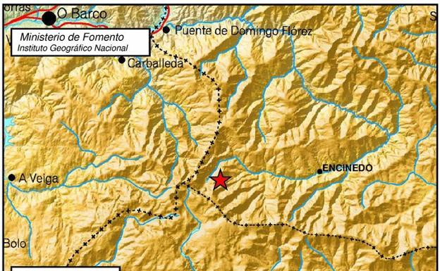 Detectado un terremoto de magnitud 2,9 en las proximidades de la localidad de Encinedo