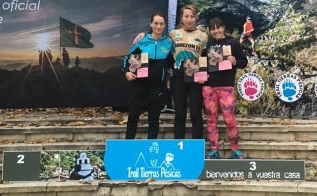 El Club Atletismo León pisa el podio en el Trail Tierras Pésicas