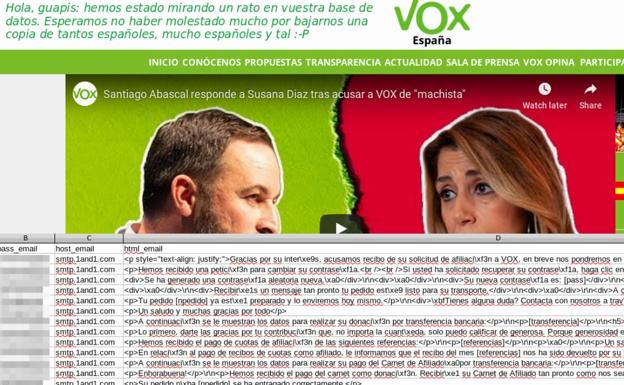 Anonymous golpea a Vox