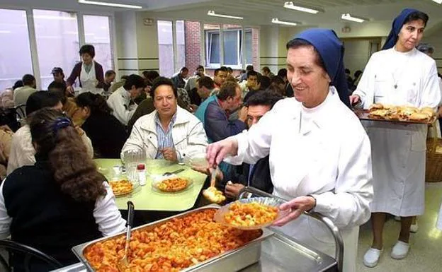 Gambón, chorizo de León, sopa tapioca y merluza, menú de Nochebuena de la Asociación Leonesa de Caridad