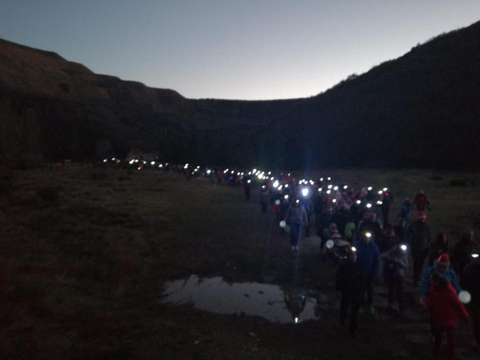 Marcha solidaria navideña 'Los Duendes de Haeda' en Ciñera