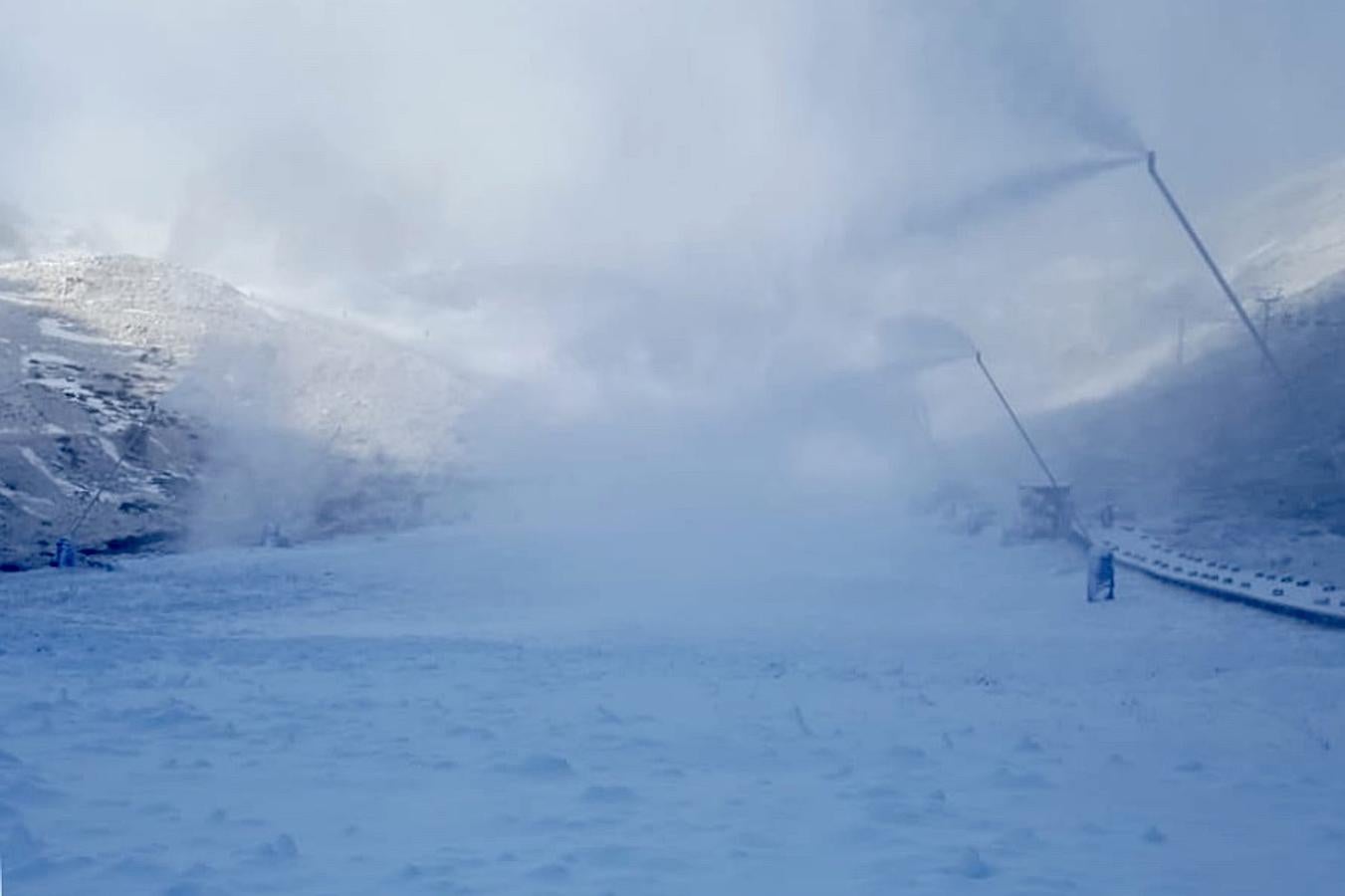 La nieve llega a San Isidro y Pajares