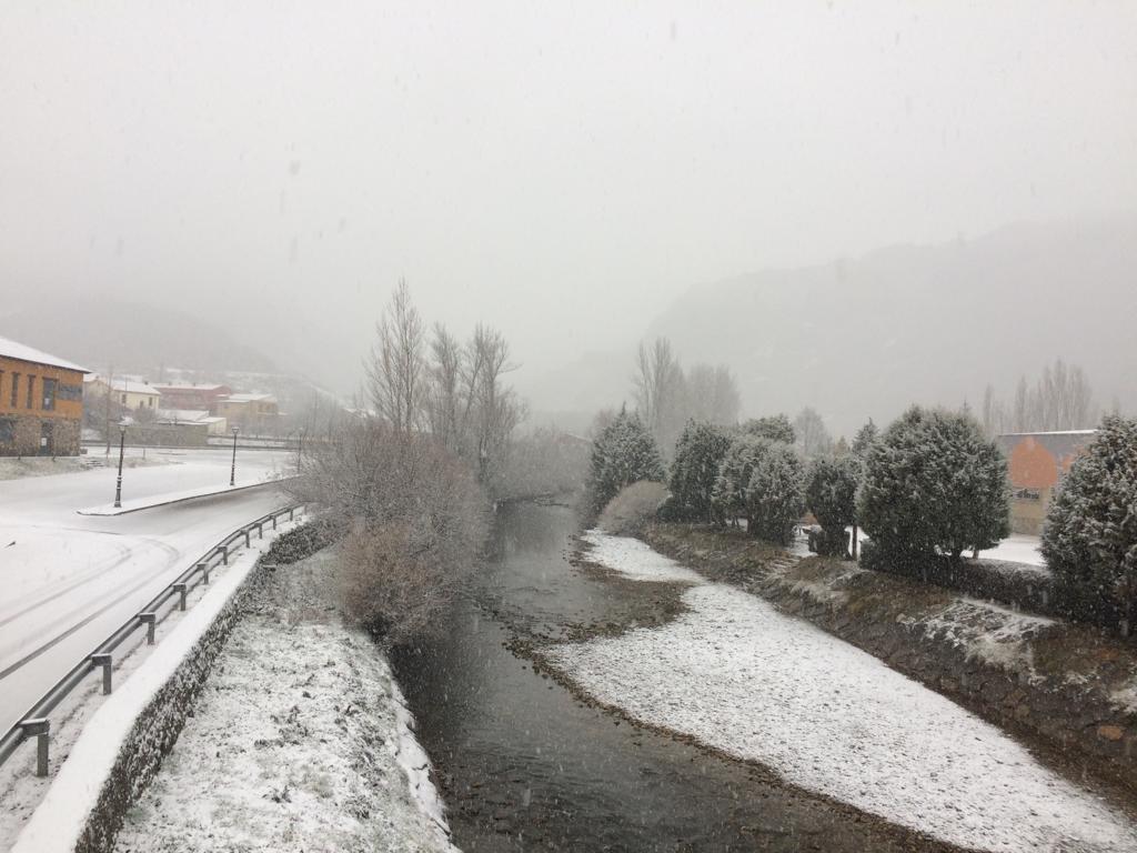 Imágenes de la primera gran nevada del 2019