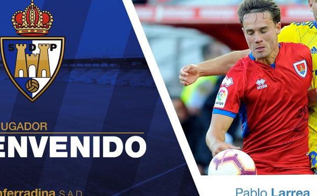 El centrocampista Pablo Larrea se une a la SD Ponferradina