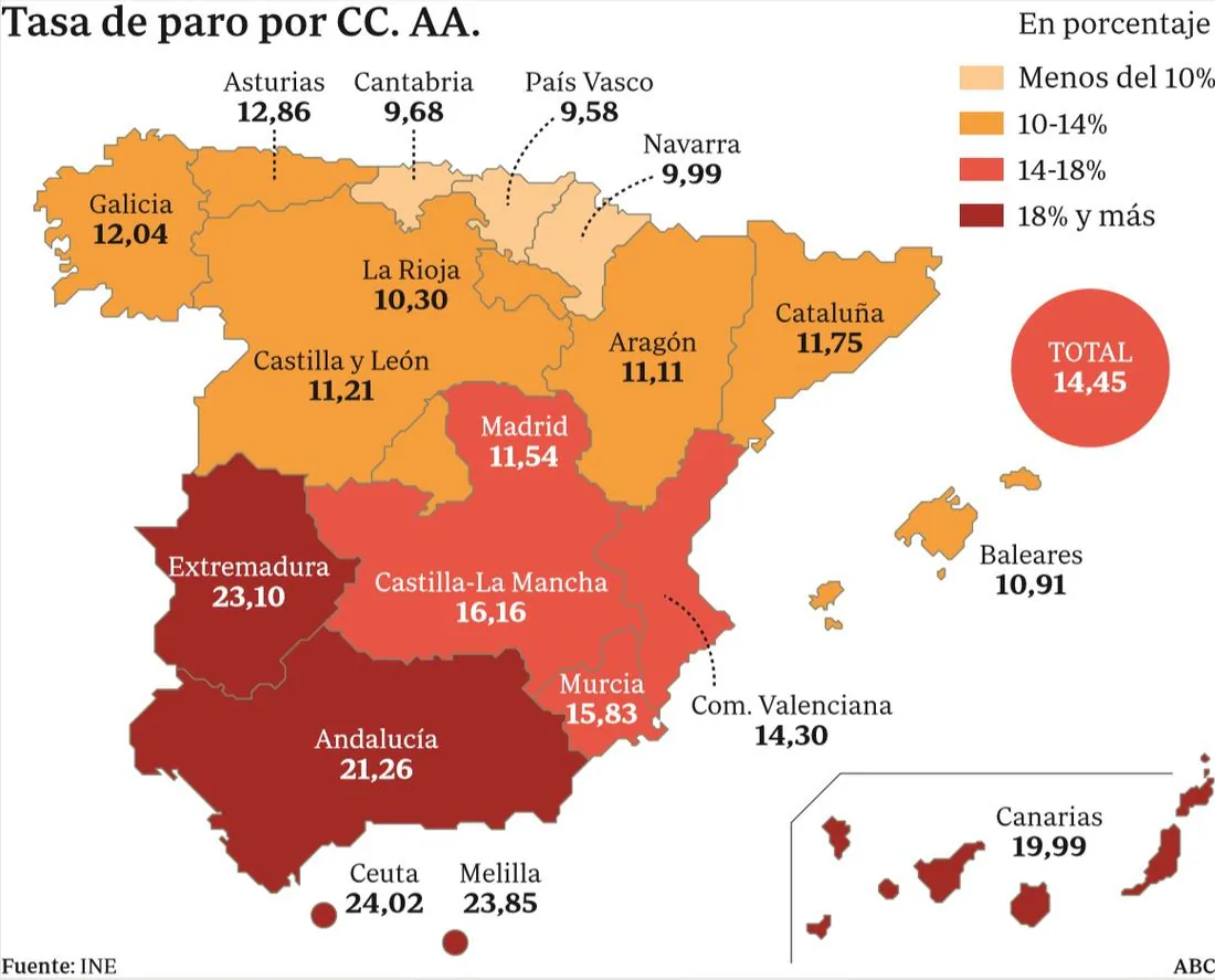 Tasa De Paro Por Municipios 2024 Ibbie Laverne