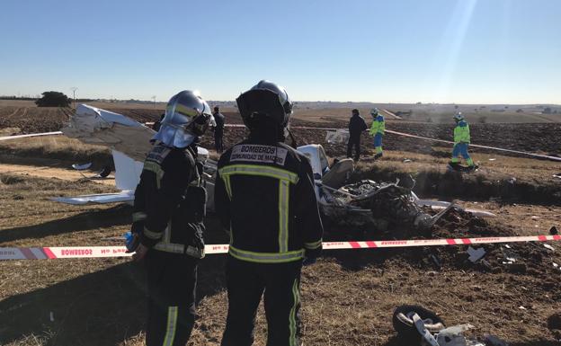 Muere una instructora y su alumno al estrellarse su avioneta en Madrid