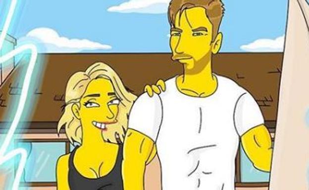 Elsa Pataky y Chris Hemsworth, nuevos personajes de 'Los Simpson'