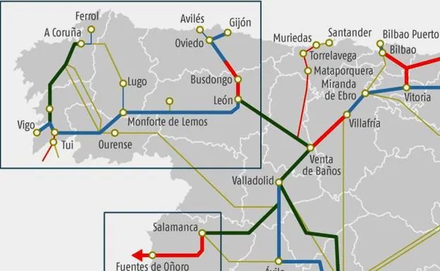 Imagen de los trabajos a desarrollar en el Corredor Atlántico, a su paso por la provincia./