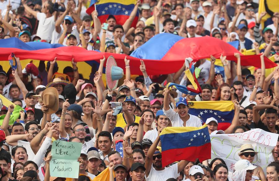 Las imágenes del concierto de Venezuela