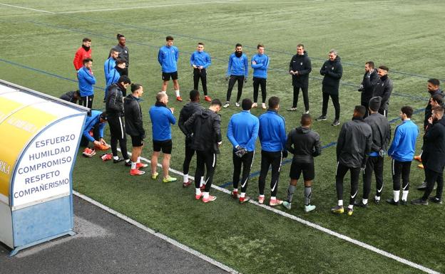Entrenamiento conjunto del Lugo y la Ponferradina