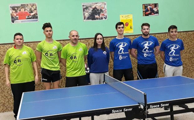 Cara y cruz para el Atlético León de tenis de mesa