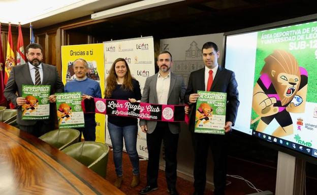 Veinte equipos participan en la concentración de rugby sub-12 y sub-14 en León