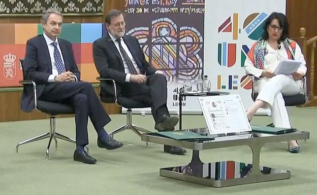 leonoticias.tv | Así ha sido el encuentro de Rodríguez Zapatero y Mariano Rajoy en la Universidad