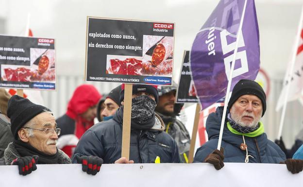 CCOO convoca de nuevo huelga en Embutidos Rodríguez para pedir la regularización de «falsos» autónomos y cooperativistas