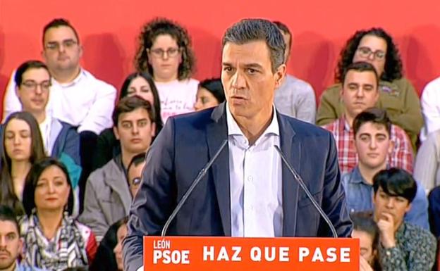 Sánchez aboga por concentrar el voto en el PSOE para llevar a la oposición «a los tres 'temores' de la España de las libertades»