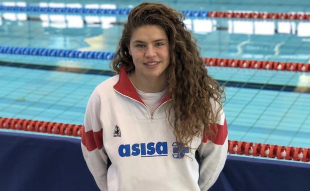 Sara Rodríguez, en las semifinales del Campeonato de España de Natación