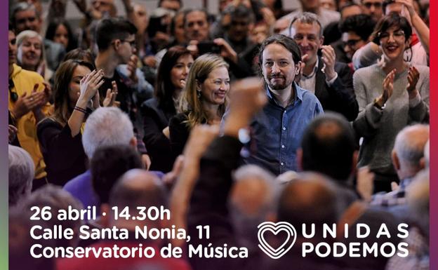 Pablo Iglesias, protagonista este viernes en el Conservatorio de León en un 'encuentro con la gente'