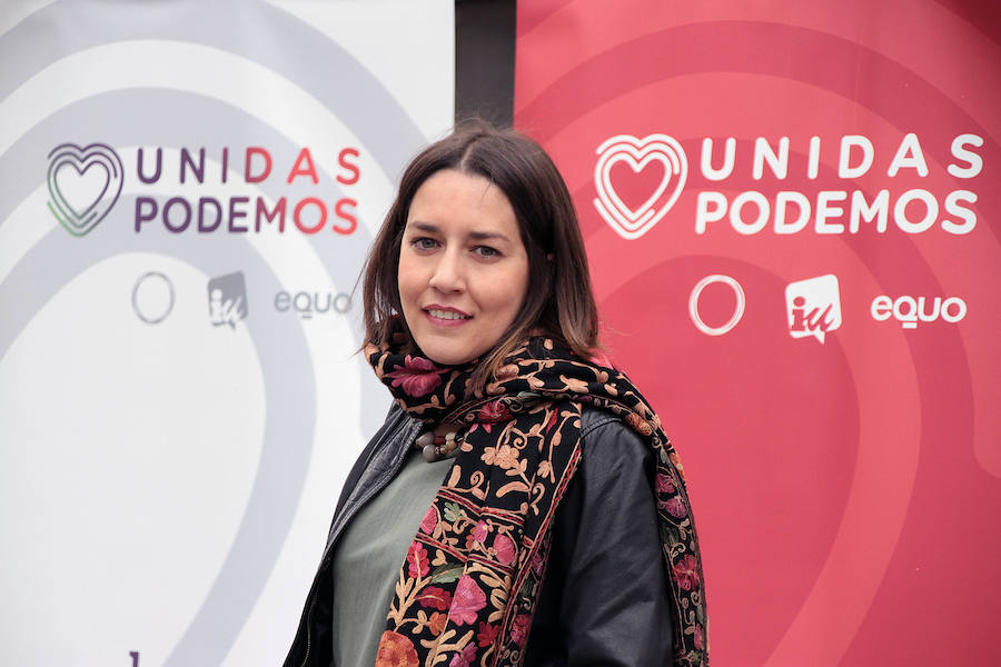 La candidata de Unidas Podemos al Congreso por León, Ana Marcello