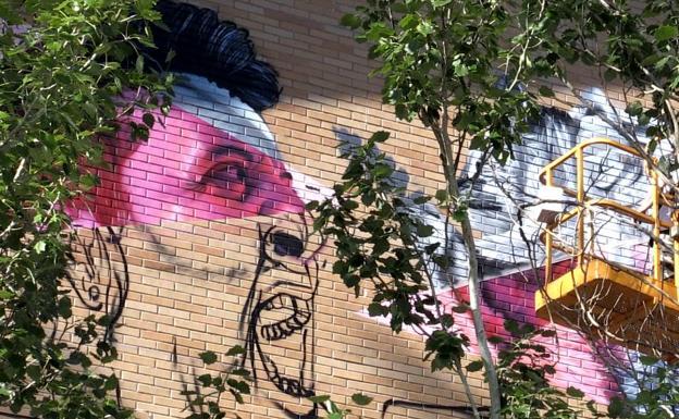 Primavera de Color y alegría en Villaquilambre con otro 'pase de arte urbano'