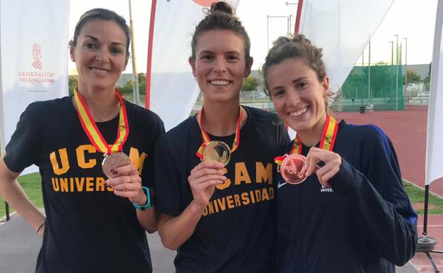 Dos oros y dos platas leonesas en el Campeonato de España Universitario de Atletismo