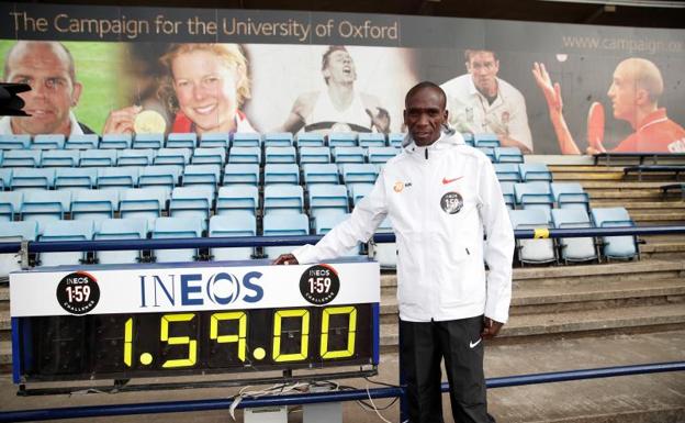 Kipchoge intentará de nuevo el récord de maratón en menos de dos horas