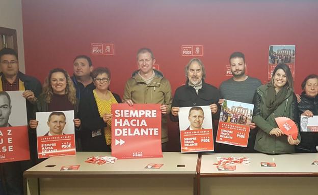 El PSOE y Jorge Pérez salen al 26M con la ilusión de revalidar la alcaldía