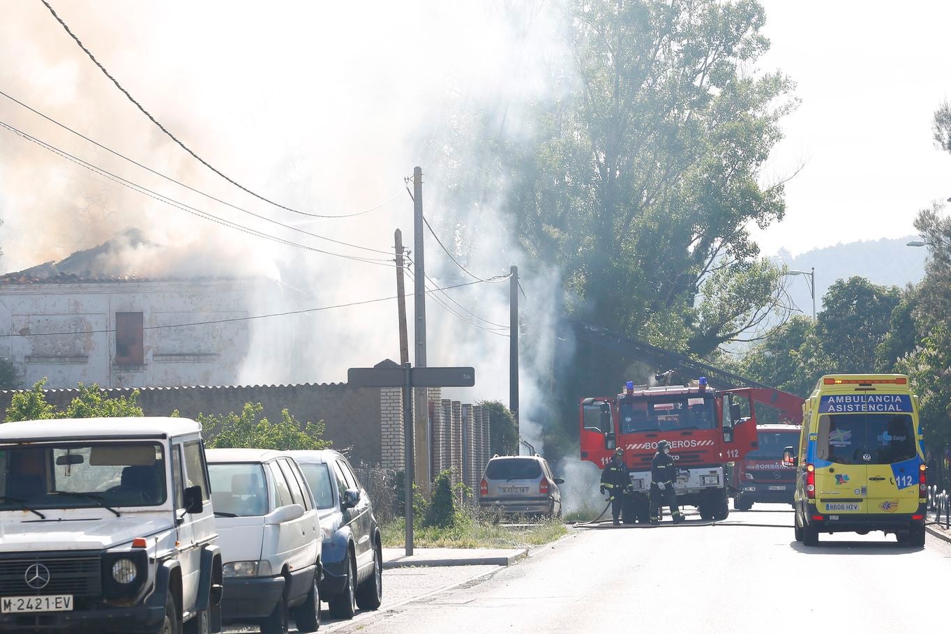 Un incendio alarma a León