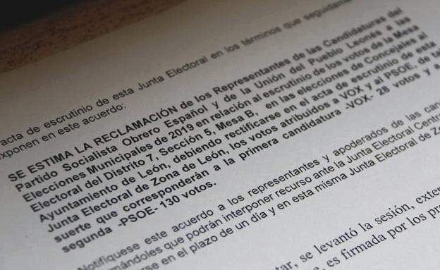 La Junta Electoral confirma que hubo baile de votos en León y el PSOE se acerca a la Alcaldía