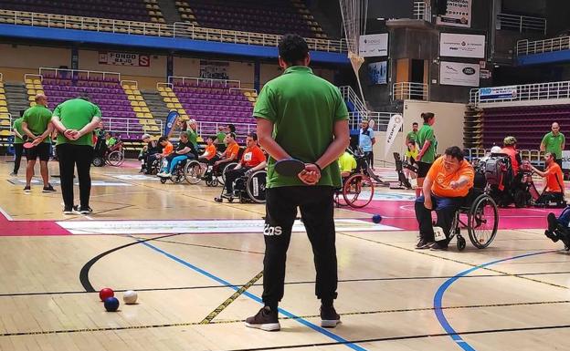 Los leoneses Domingo Tejero y Juan Aldonza logran una buena actuación en el Nacional de boccia