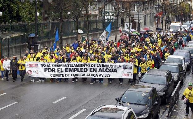 El Comité de Alcoa inicia 'La marcha por el aluminio' desde Asturias que llegará a León este sábado