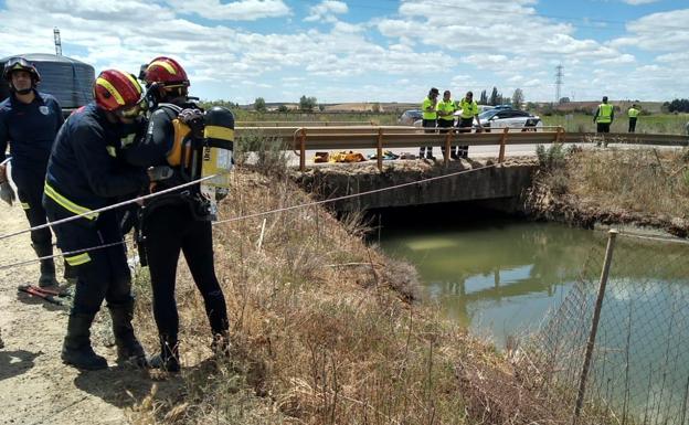 Fallece un matrimonio tras caer un coche a un canal de agua en la localidad de San Millán de los Caballeros