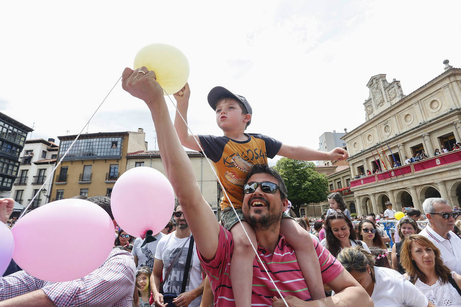 'Globotada' en la plaza de San Marcelo de León