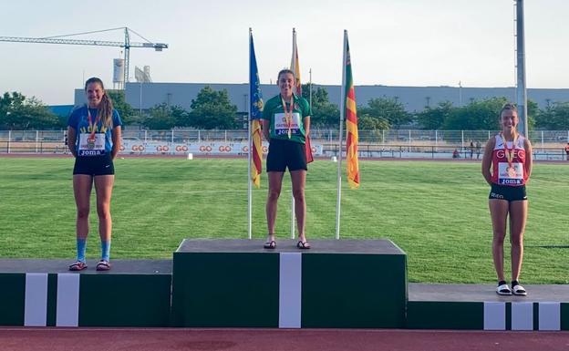 Nuria Menéndez, campeona de España de heptatlón sub18