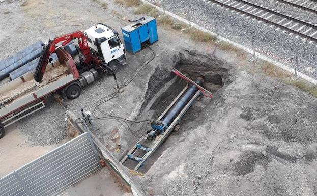 Comienza la perforación bajo las vías como anticipo al nuevo túnel de Pilarica en Valladolid