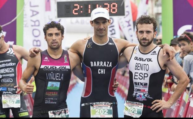 Kevin Viñuela, segundo en el triatlón de San Sebastián