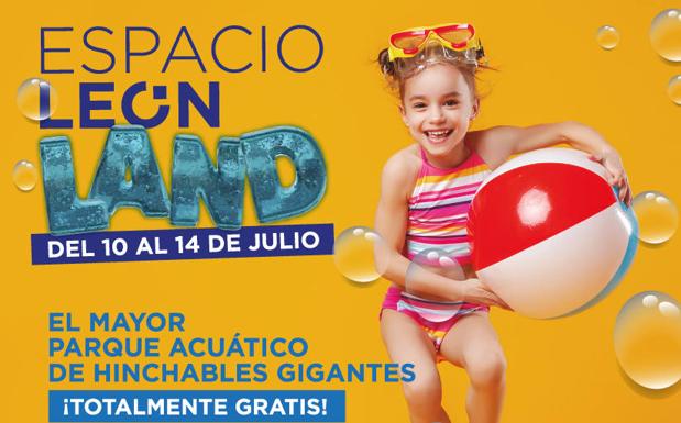 Espacio León se convierte en el mayor parque acuático de hinchables gigantes