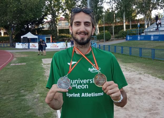 Dani Pérez se cuelga un oro y una plata en el Campeonato de España