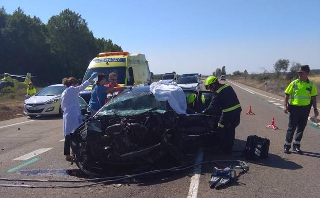 Un muerto y un herido grave en un accidente en las proximidades de Villoldo