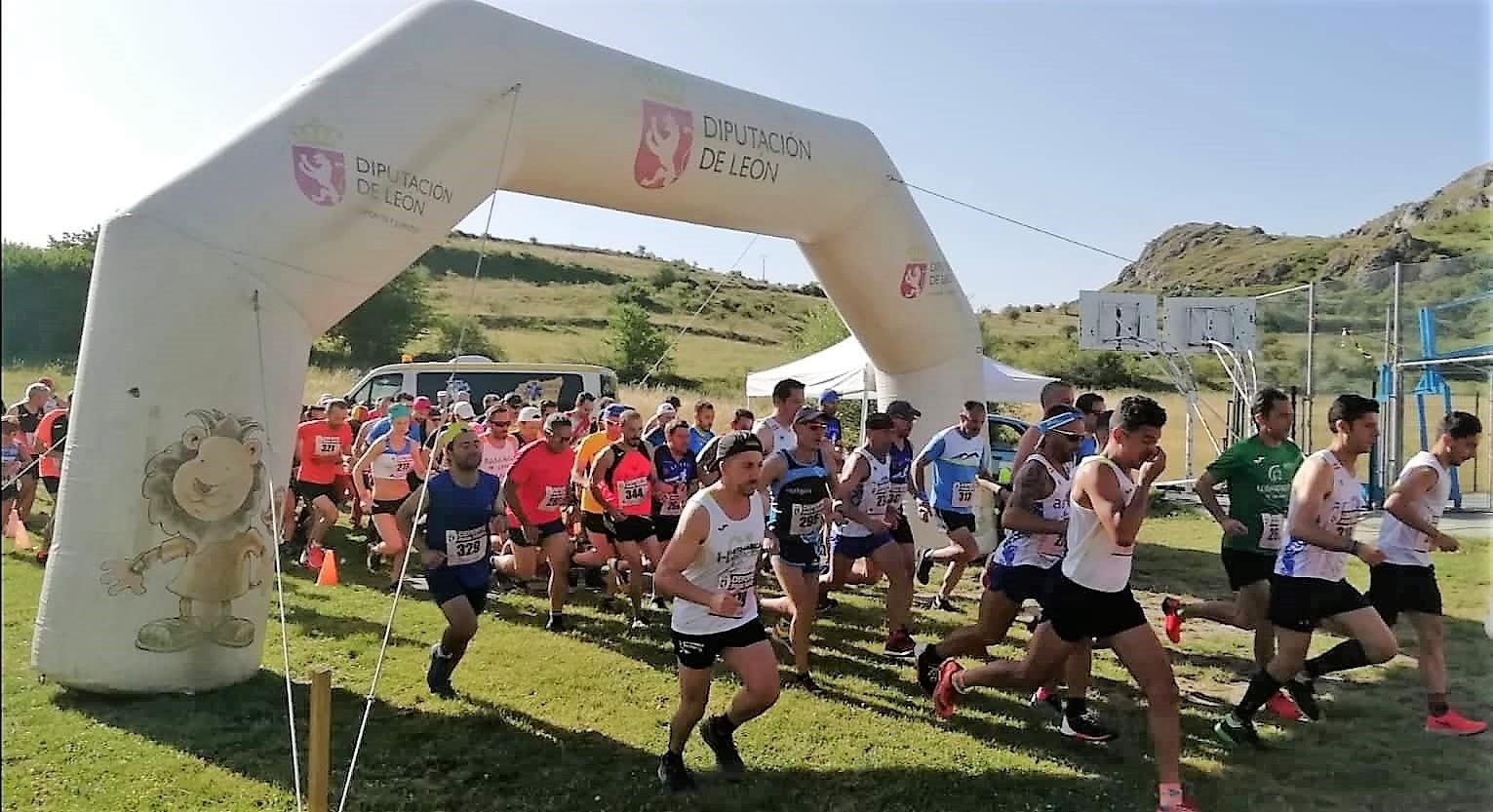 Miguel Ángel Rabanal y Joana Filipa Pereira vencen en la VIII Carrera Popular de Sena de Luna