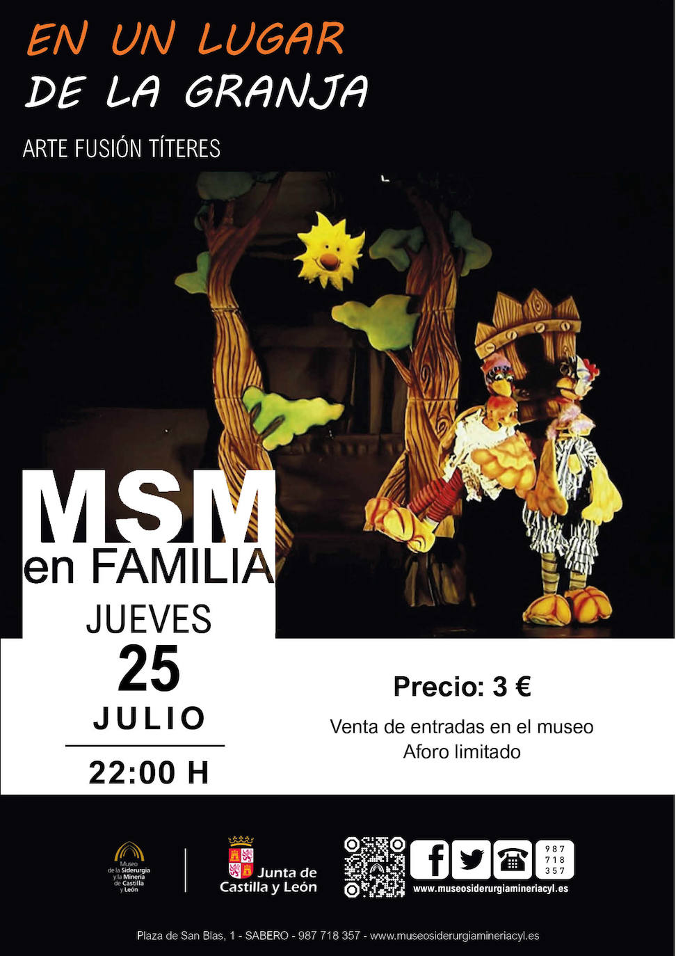 Un espectáculo de títeres llega al Museo de la Siderurgia