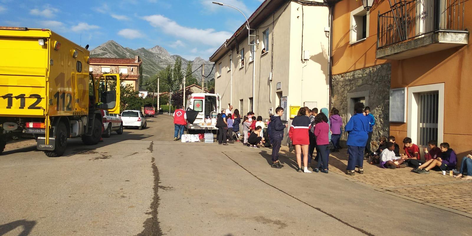 Evacúan a un campamento scout en Acebedo por las intensas lluvias