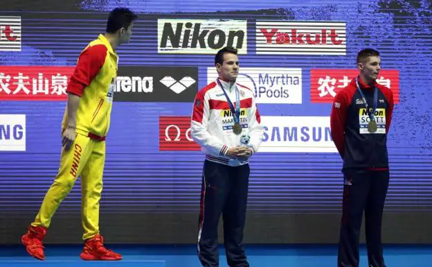 Sun Yang se encara con otro medallista que le desafía