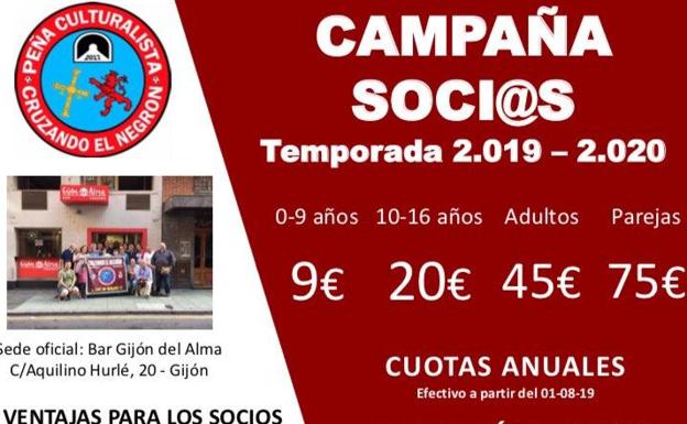 La Peña Culturalista Cruzando el Negrón lanza su campaña de socios